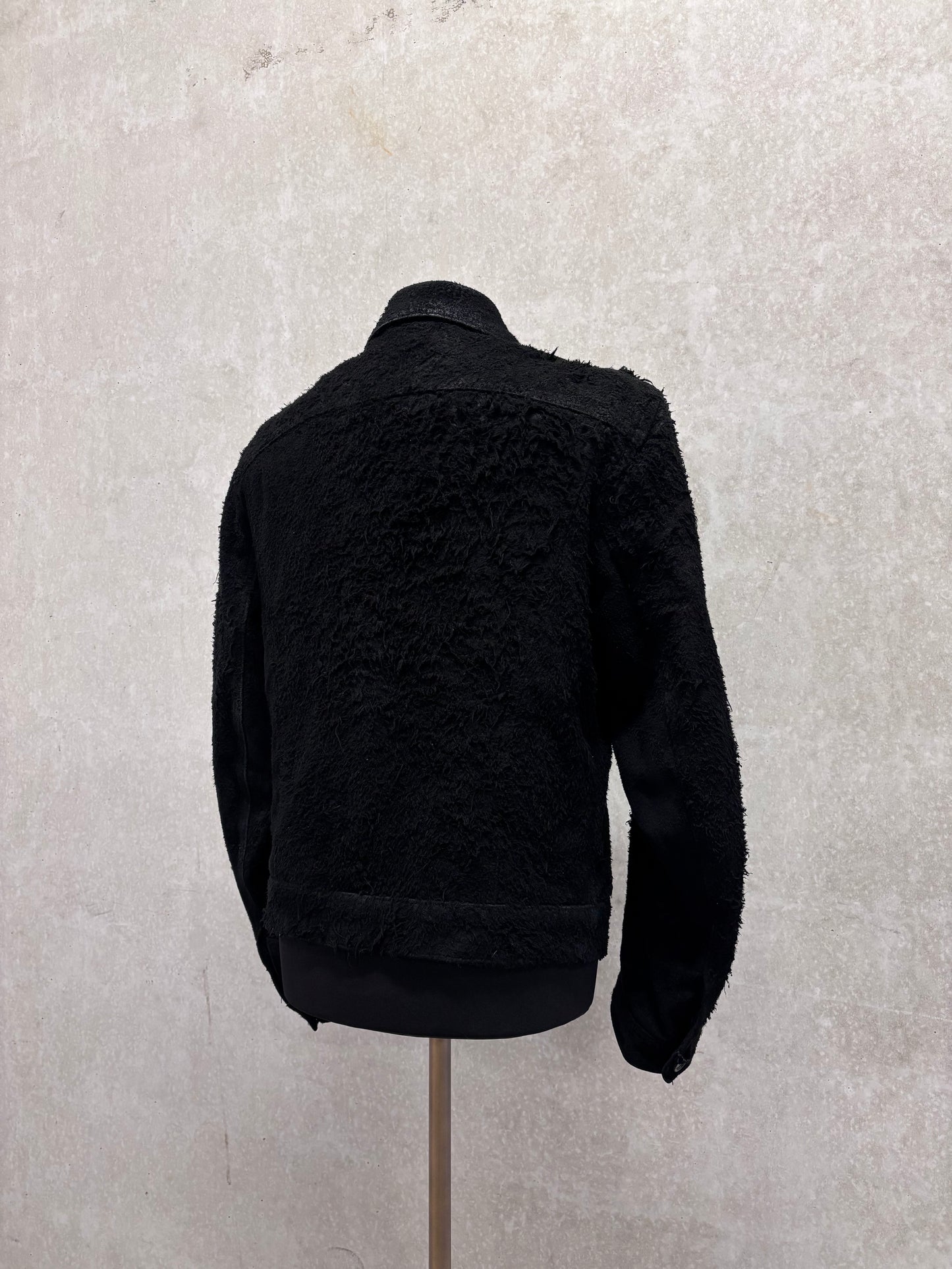 Ann Demeulemeester F/W 2000 burnt suede jacket