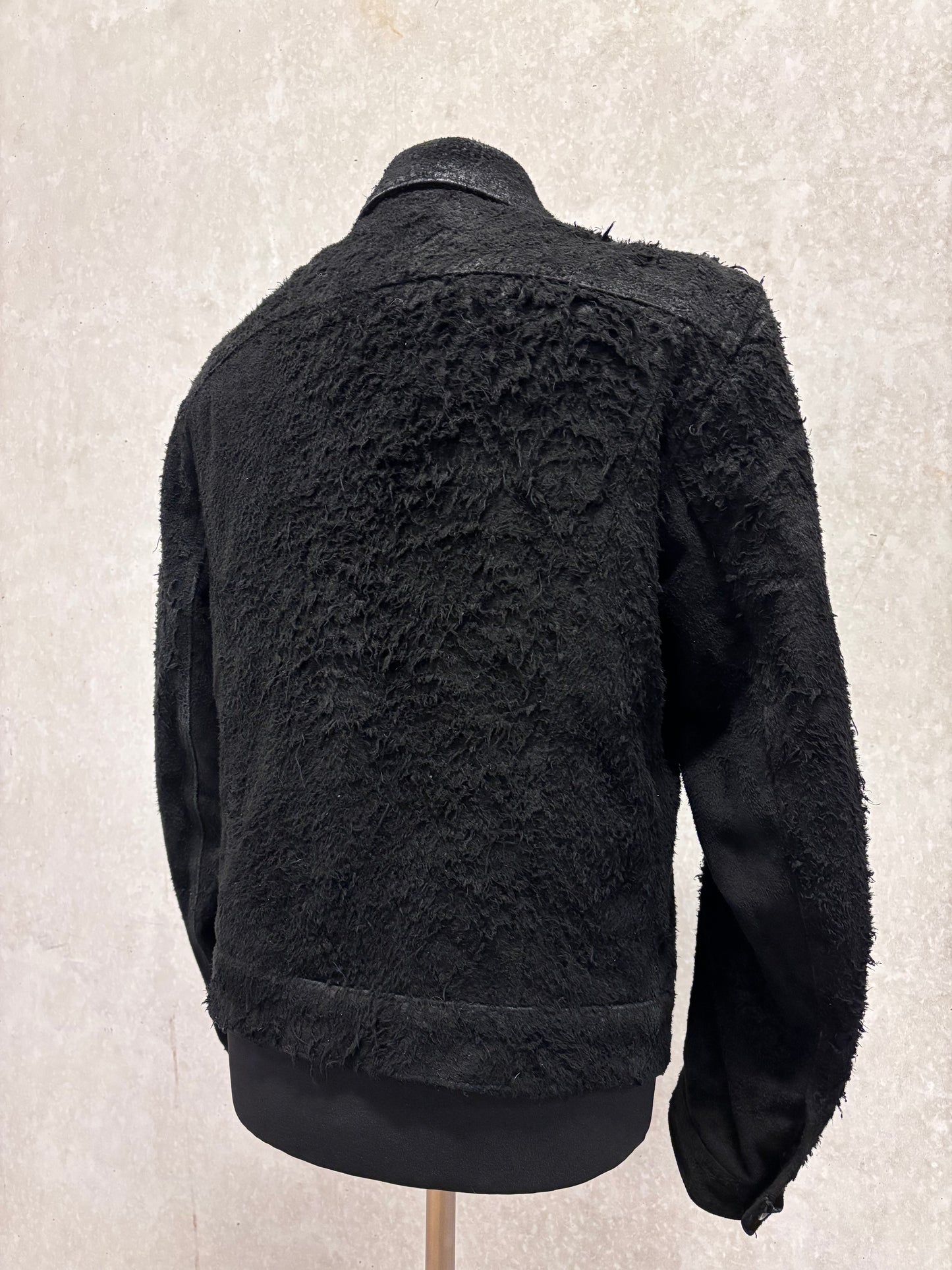 Ann Demeulemeester F/W 2000 burnt suede jacket