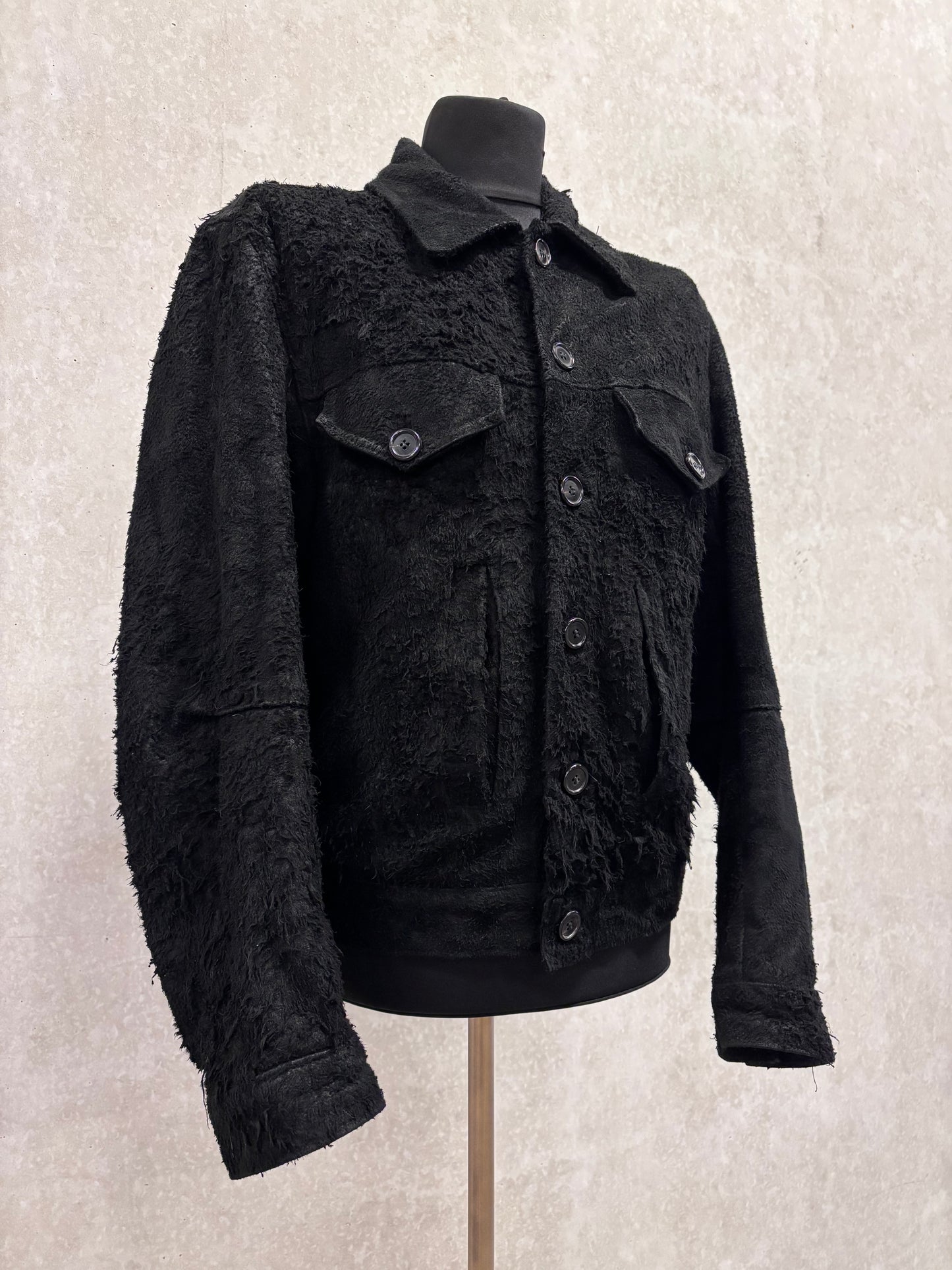 Ann Demeulemeester F/W 2000 burnt suede jacket