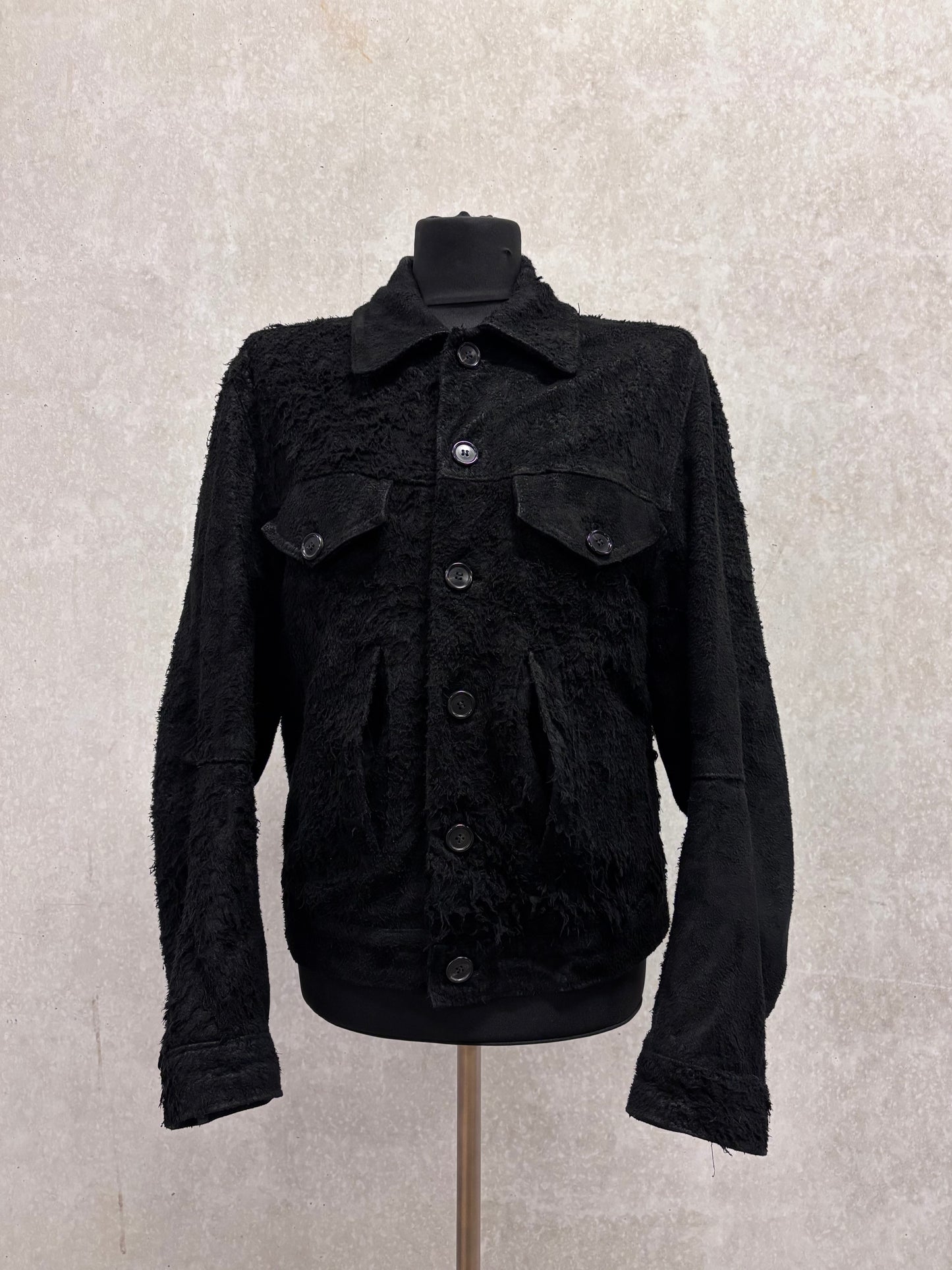 Ann Demeulemeester F/W 2000 burnt suede jacket