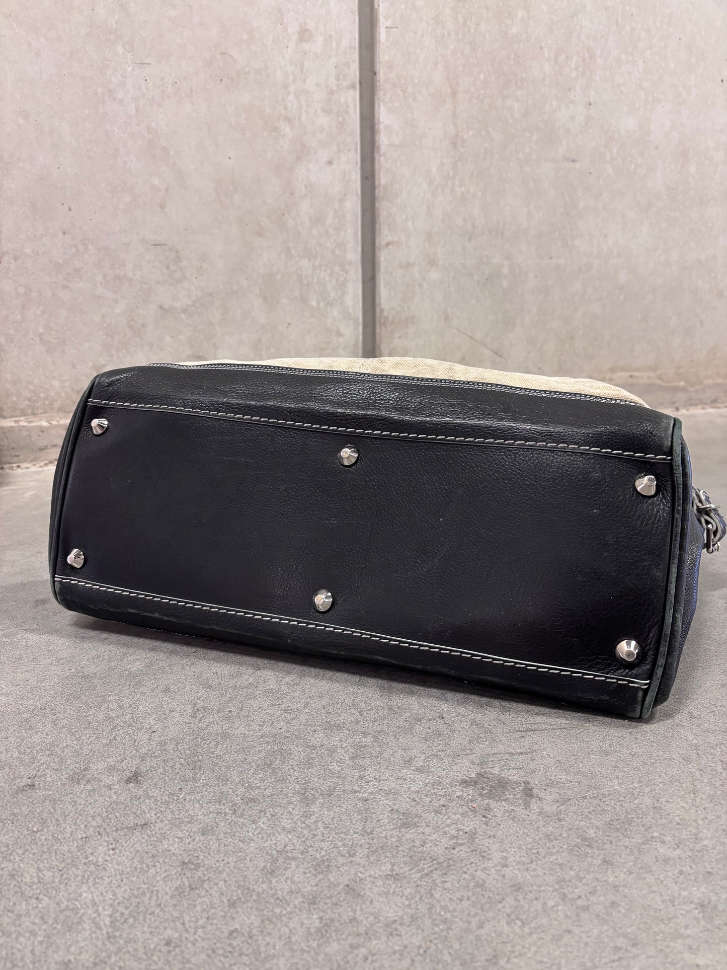 Balenciaga 90's/00's canvas handbag by Nicolas Ghesquière