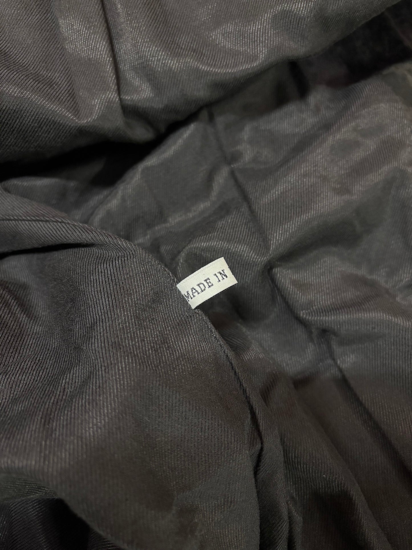 Ann Demeulemeester F/W 2002 raw hide coat