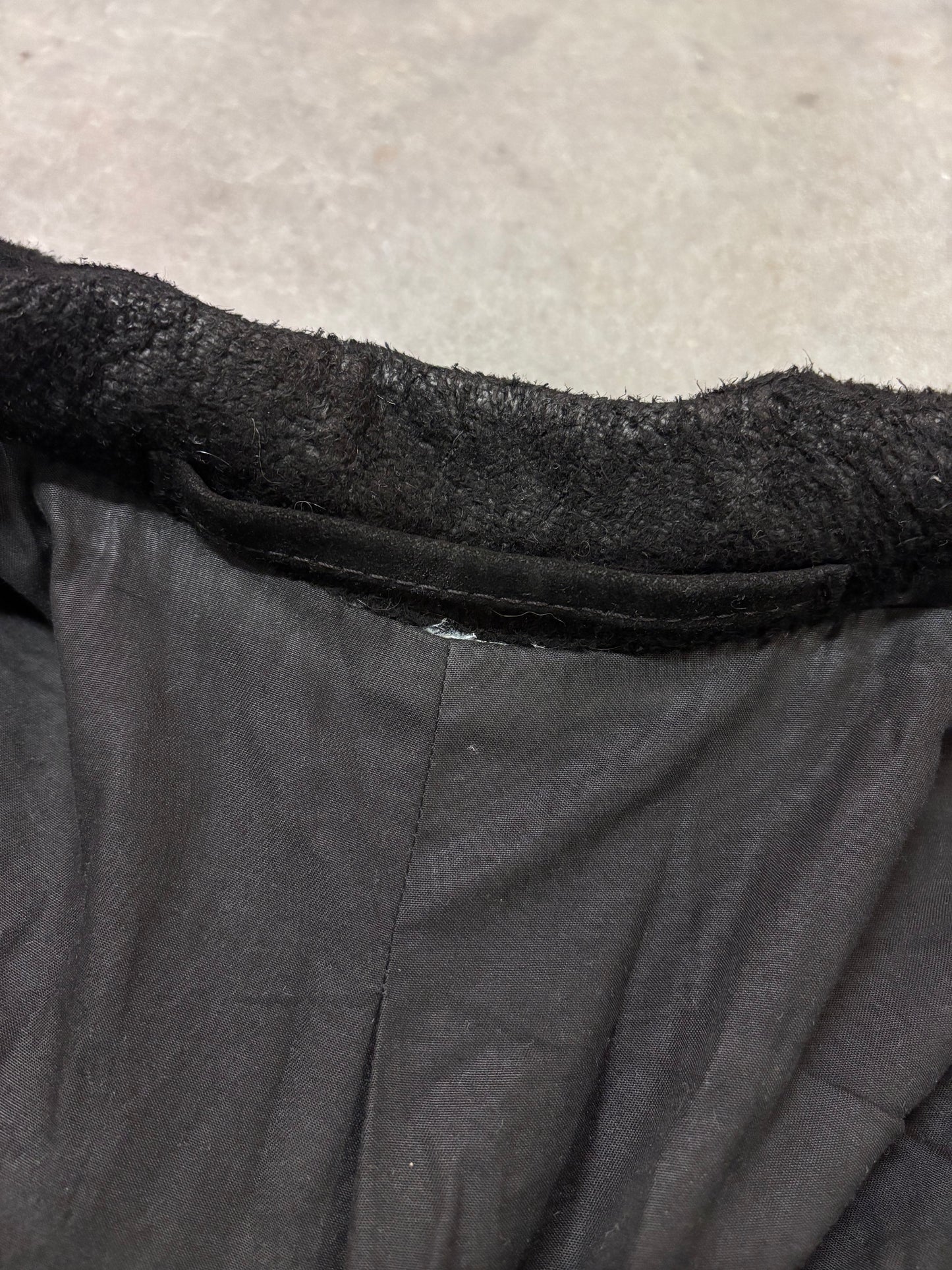 Ann Demeulemeester F/W 2000 burnt suede jacket