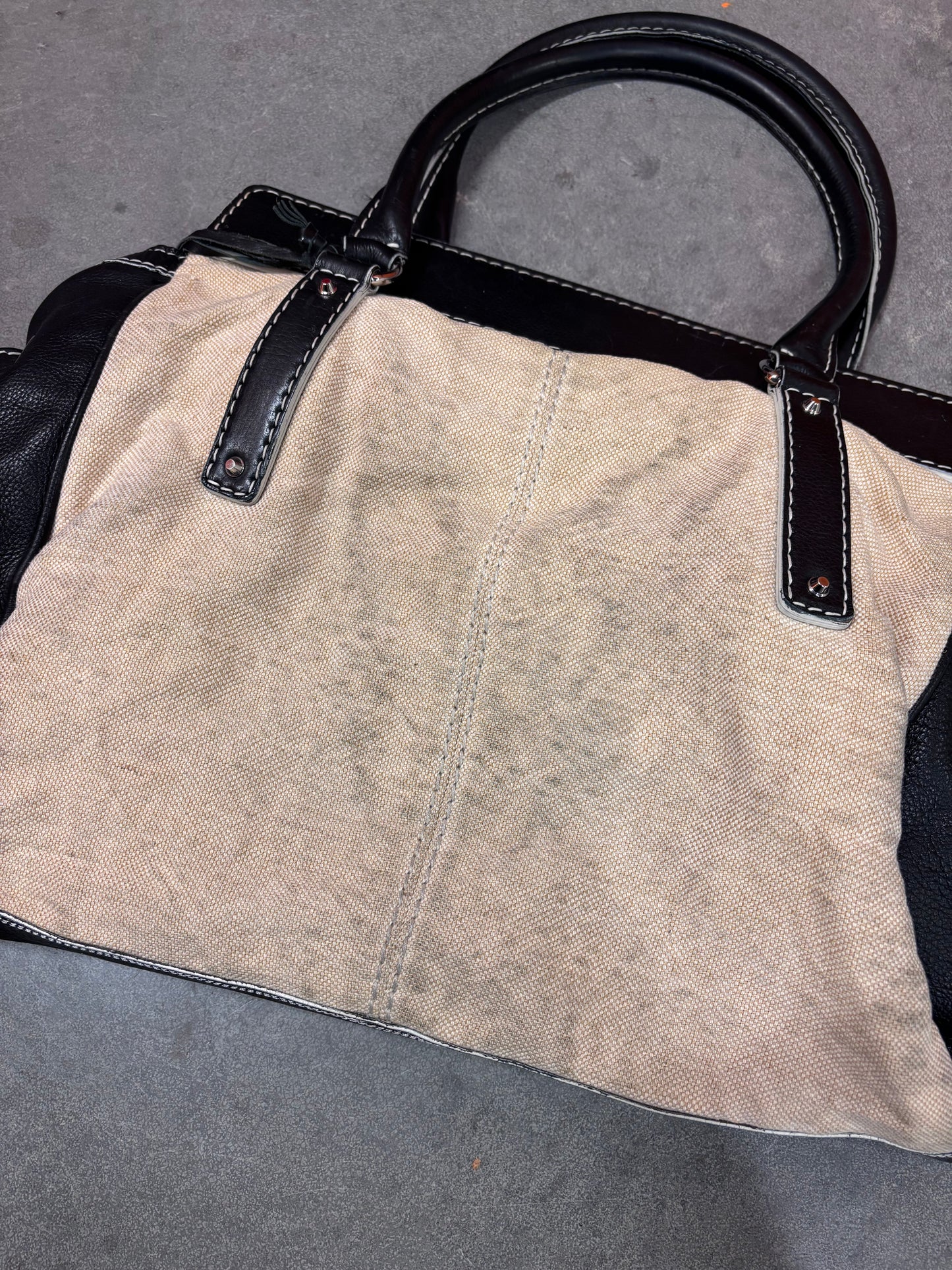 Balenciaga 90's/00's canvas handbag by Nicolas Ghesquière