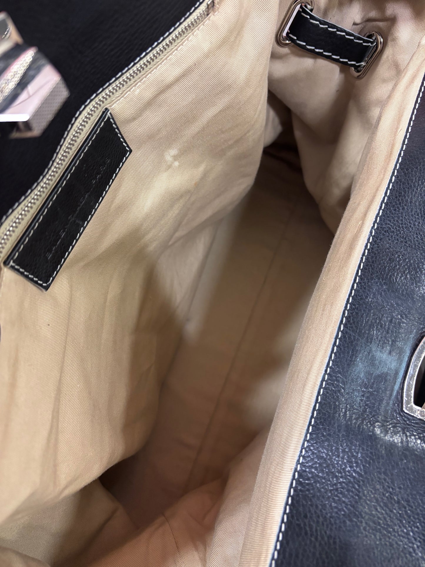 Balenciaga 90's/00's canvas handbag by Nicolas Ghesquière